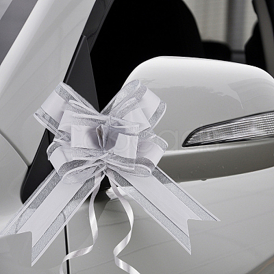 Plastic Bowknot Pull Bows AJEW-WH20064-74D-1