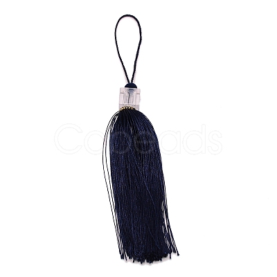 Polyester Tassel Pendant Decorations AJEW-WH0263-12B-1
