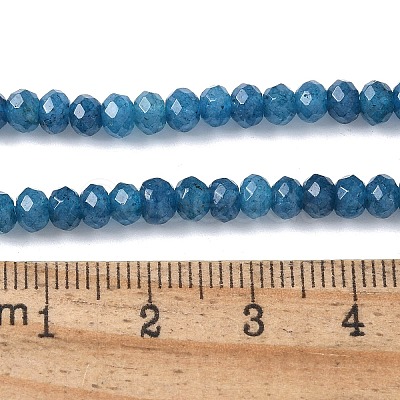 Dyed Natural Malaysia Jade Rondelle Beads Strands X-G-E316-2x4mm-54-1