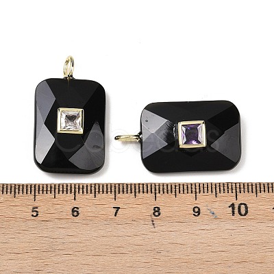 Natural Obsidian Pendants LS-G-I391-03G-12-1