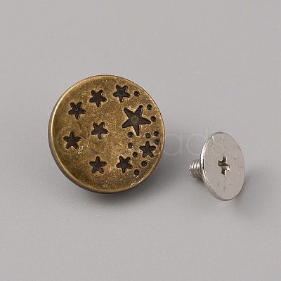Zinc Alloy Scalable & Removable Button Pins for Jeans FIND-WH0034-92AB-02-1