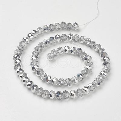 Electroplate Glass Bead Strands GR3x2MMY-07S-1