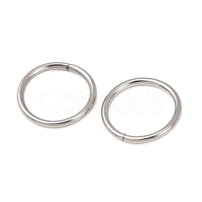Tarnish Resistant 304 Stainless Steel Saw Cut Open Jump Rings STAS-N015-04-10x1mm-1