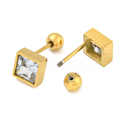 Ion Plating(IP) 304 Stainless Steel Ear Plugs Gauges EJEW-H012-15G-1