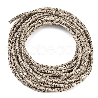 Braided Leather Cord with Core WL-F009-5mm-01-1