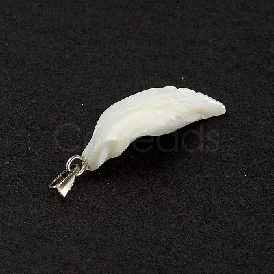 Natural Trochid Shell/Trochus Shell Pendants SSHEL-M021-09-1