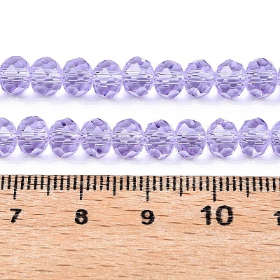 Transparent Glass Beads Strands GLAA-T023-6mm-B01-1