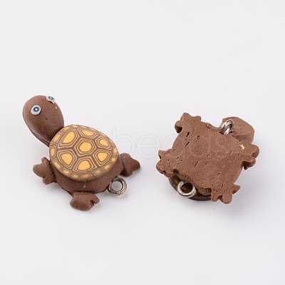 Handmade Polymer Clay Pendants X-F015H081-1