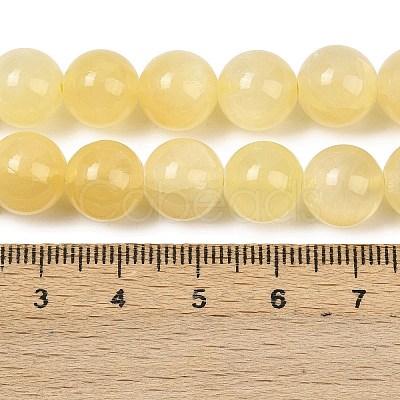 Natural Golden Silk Jade Beads Strands X-G-Z112-A01-10mm-1