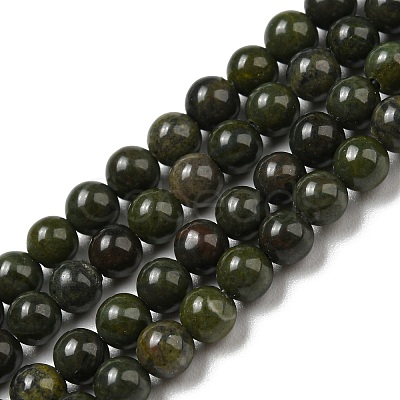 Natural African Green Autumn Jasper Beads Strands G-R494-A19-01-1