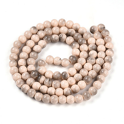 Baking Paint Glass Beads X1-DGLA-N013-8mm-06-1