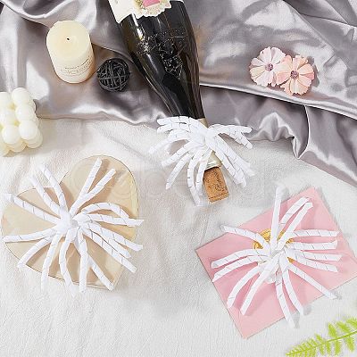 8Pcs Cloth Curly Ribbon Bows AJEW-SP0001-48A-1