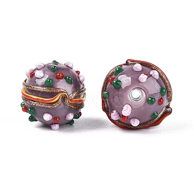 Handmade Lampwork Bumpy Beads LAMP-T022-05A-1