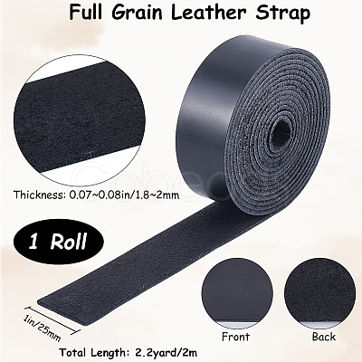 2M Flat AB Grade Cowhide Leather Cord AJEW-WH0479-73A-02-1