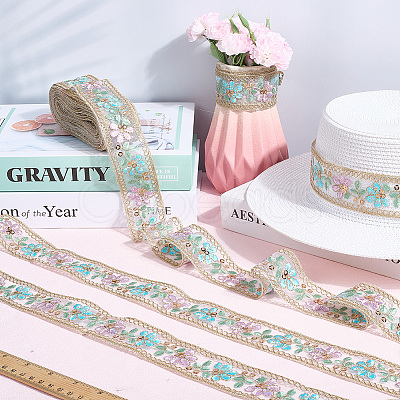 Ethnic Polyester Ribbon OCOR-WH20005-40B-04-1