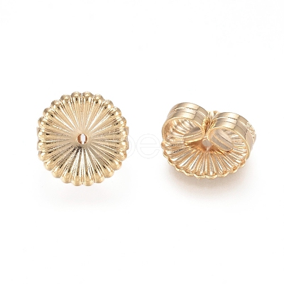 Brass Ear Nuts X-KK-L198-008LG-1