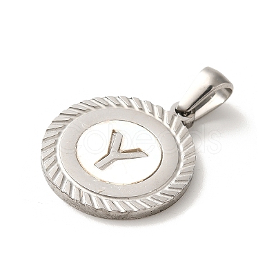 304 Stainless Steel Pendants STAS-I204-Y-P-1