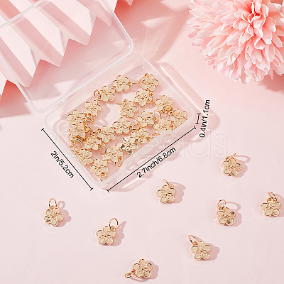 40Pcs Rack Plating Alloy Charms FIND-BBC0004-44-1