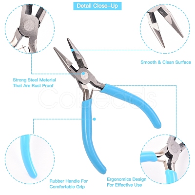 Tri-color Polished Pliers Set TOOL-R124-03-1