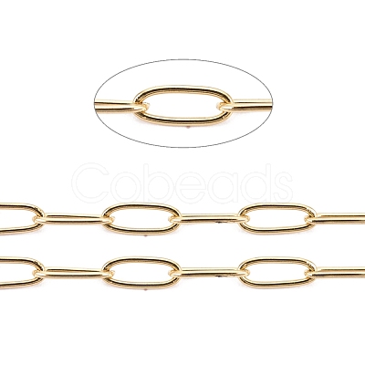 Ion Plating(IP) 304 Stainless Steel Paperclip Chains CHS-F010-01B-G-01-1