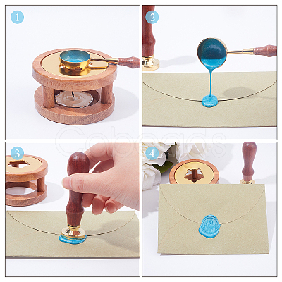 DIY Wax Seal Stamp Kits DIY-CP0003-52O-1