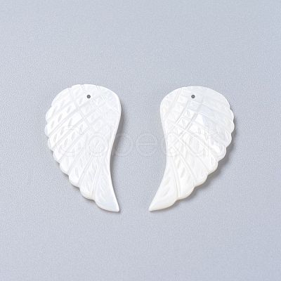 Natural Freshwater Shell Pendants SHEL-L012-002-1