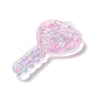 Acylic Pendant with Glitter Powder X1-OACR-H035-01E-1