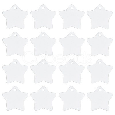 30Pcs Blank Double-sided Heat Transfer Aluminium Pendants DIY-BC0014-63B-1