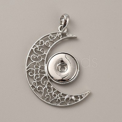 Alloy Hang Snap Base Big Pendants FIND-WH0111-236-1