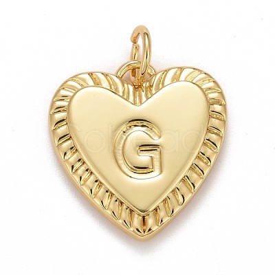 Rack Plating Real 18K Gold Plated Brass Pendants KK-E260-01G-G-1