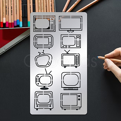 Stainless Steel Cutting Dies Stencils DIY-WH0242-262-1