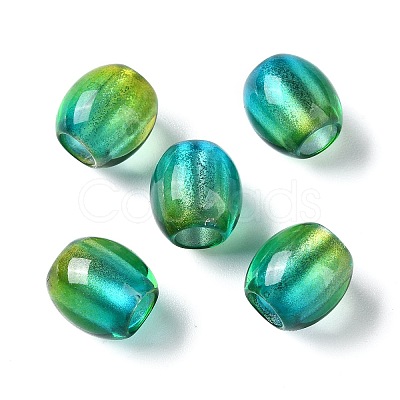 Painted Acrylic Beads OACR-Z010-03C-1