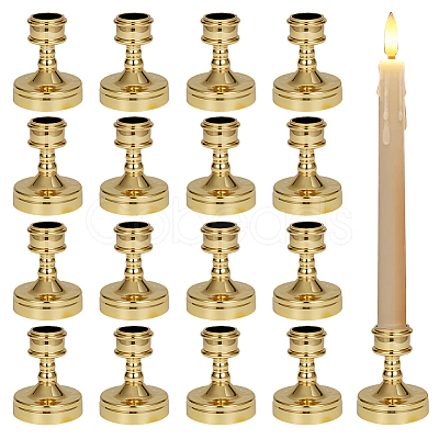 24Pcs Plastic Tall Candlestick Holder CAND-DR0001-01B-1