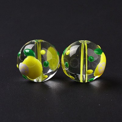 Transparent Glass Beads LAMP-B021-03B-16-1