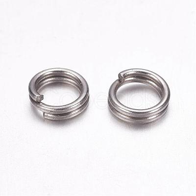 Tarnish Resistant 304 Stainless Steel Split Rings STAS-F117-14P-6mm-1
