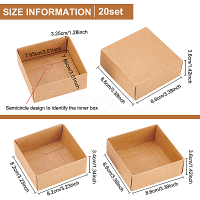 Cardboard Jewelry Boxes LS-CBOX-WH0003-28A-1