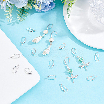 30Pcs Rack Plating Eco-friendly Brass Earring Hooks KK-BBC0027-53-1