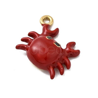 304 Stainless Steel Enamel Pendants X-STAS-I355-11G-07-1