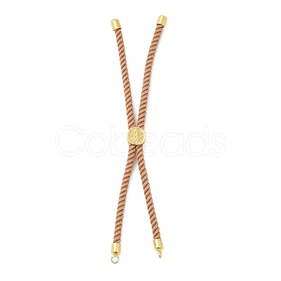 Twisted Nylon Cord Silder Bracelets DIY-B066-03G-21-1
