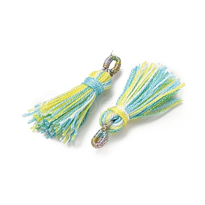 Polyester Tassel Pendants FIND-D302-01G-1