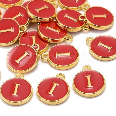 Golden Plated Alloy Enamel Charms X-ENAM-S118-03I-1