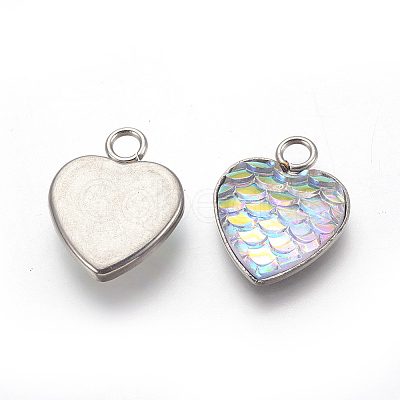 304 Stainless Steel Pendants LS-STAS-F184-B08-1