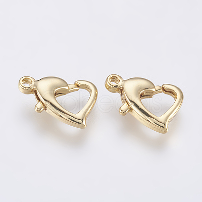 Brass Lobster Claw Clasps KK-O106-31G-1