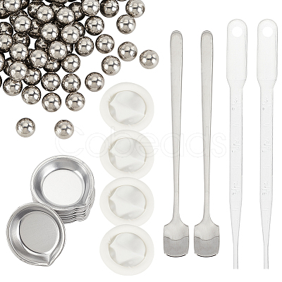 2 Sets Stainless Steel Palette DIY-OC0009-85-1
