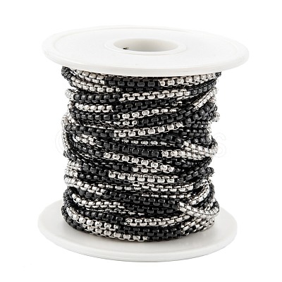 Ion Plating(IP) 304 Stainless Steel Box Chains STAS-B001-27C-B-1