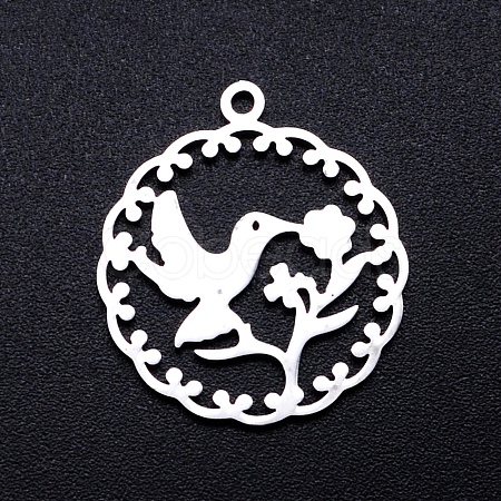 Non-Tarnish 201 Stainless Steel Pendants STAS-S105-JN874-1-1