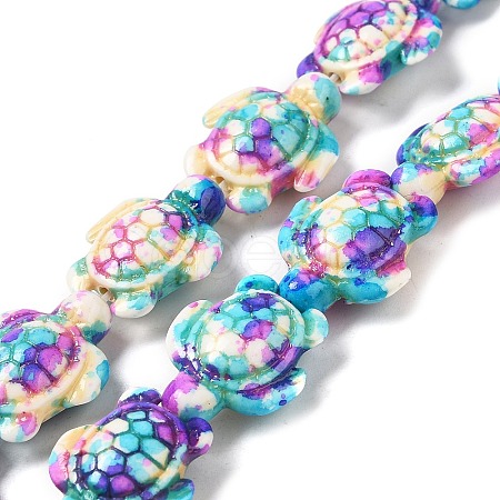 Synthetic Turquoise Dyed Beads Strands G-P507-05C-1