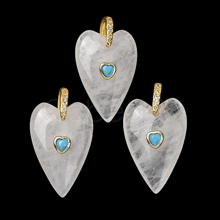 Natural Quartz Crystal Pendants GG-CBA51ED-03G-04-1