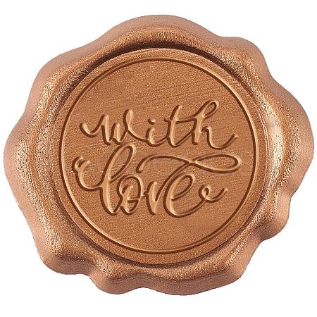 50Pcs Adhesive Wax Stamp Stickers DIY-CP0005-82F-1