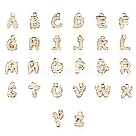 Golden Plated Alloy Enamel Charms ENAM-CJ0001-18A-1